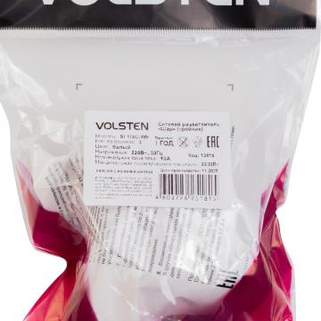 Тройник Volsten "Шар", белый, 6А, 1300Вт