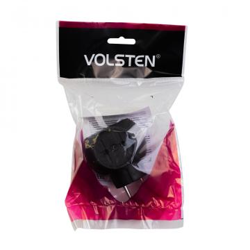 Тройник Volsten "Шар", черный, 6А, 1300Вт