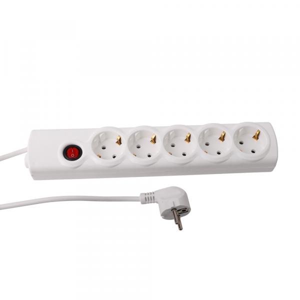 Фильтр сетевой Volsten Spi 5x1.5-Z, 5 гнезд, 1.5 м, 10А, 2200Вт