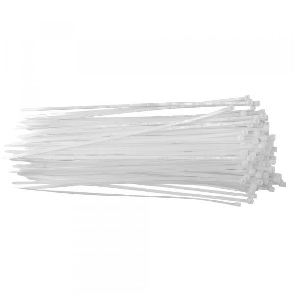 Хомут нейлоновый Volsten V02-1W-4,8x400-100, 4,8×400 мм, белый, 100 штук