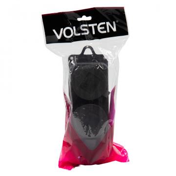 Колодка Volsten S1-M2Z Black штепс. с защит. крышкой каучук. 2-х местн. чёрн. с/з IP44