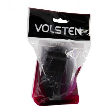 Розетка штепсельная Volsten S1-MZ12 Black чёрная с заземляющим контактом 16А 