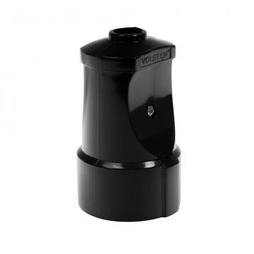 Розетка штепсельная Volsten S1-MZ12 Black чёрная с заземляющим контактом 16А 