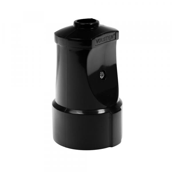 Розетка штепсельная Volsten S1-MZ12 Black чёрная с заземляющим контактом 16А 