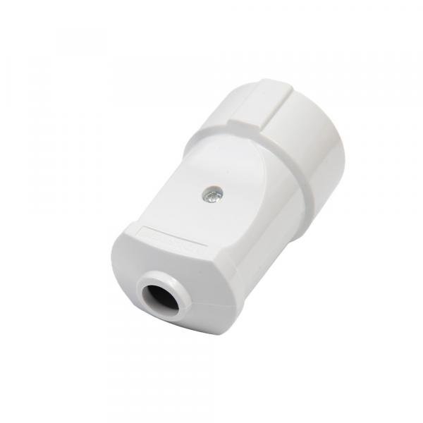 Розетка штепсельная Volsten S1-MZ11 White белая с заземляющим контактом 16А 