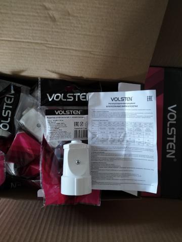 Розетка штепсельная Volsten S1-MZ11 White белая с заземляющим контактом 16А 
