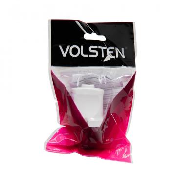 Розетка штепсельная Volsten S1-MZ11 White белая с заземляющим контактом 16А 