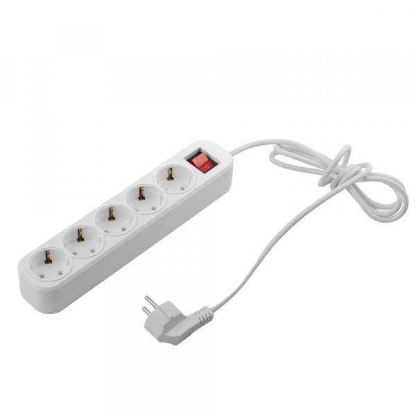 Фильтр сетевой Volsten SP1 5x5, 5 гн. 5 м, 10А, 2200 Вт, ПВС 3х0,75, варистр