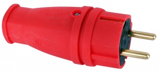 Volsten Sb1-PZ Red, Каучуковая Красная прямая (евровилка,разборная,земля, модель В16-001)